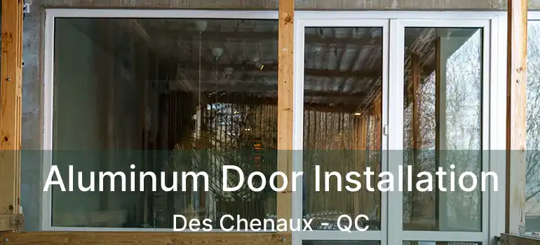  Aluminum Door Installation Des Chenaux - QC