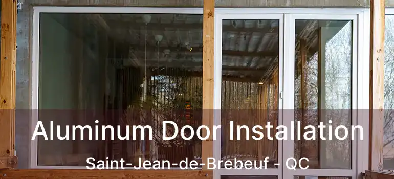  Aluminum Door Installation Saint-Jean-de-Brebeuf - QC