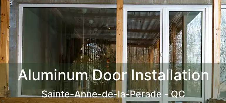  Aluminum Door Installation Sainte-Anne-de-la-Perade - QC