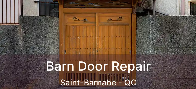  Barn Door Repair Saint-Barnabe - QC
