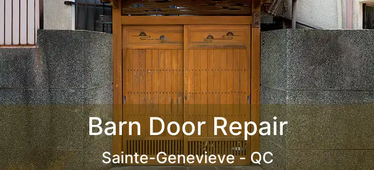  Barn Door Repair Sainte-Genevieve - QC