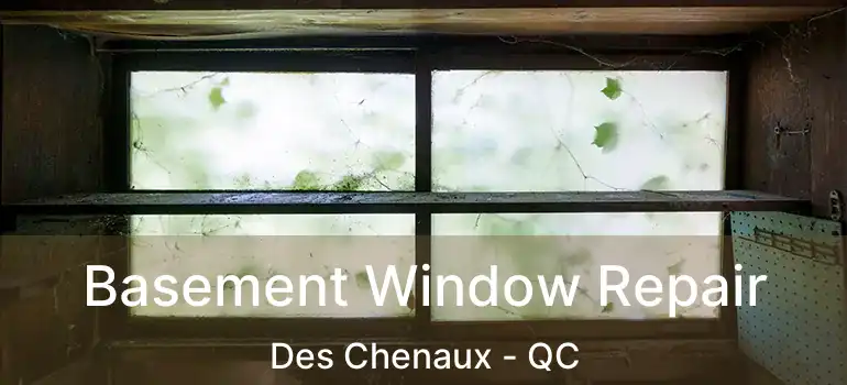  Basement Window Repair Des Chenaux - QC