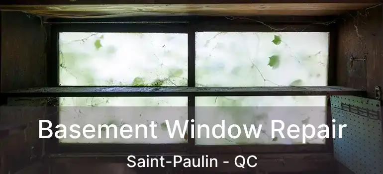  Basement Window Repair Saint-Paulin - QC