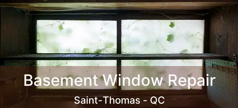  Basement Window Repair Saint-Thomas - QC