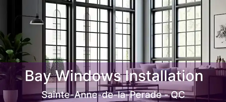  Bay Windows Installation Sainte-Anne-de-la-Perade - QC