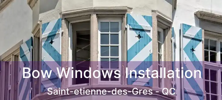  Bow Windows Installation Saint-etienne-des-Gres - QC