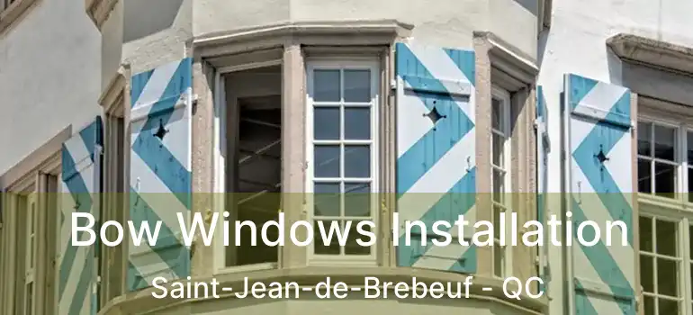  Bow Windows Installation Saint-Jean-de-Brebeuf - QC