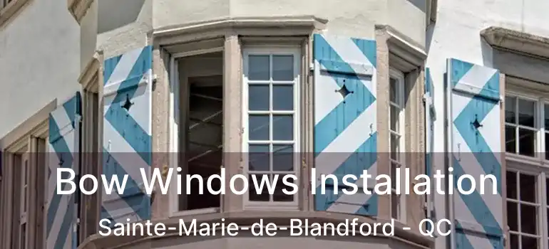  Bow Windows Installation Sainte-Marie-de-Blandford - QC