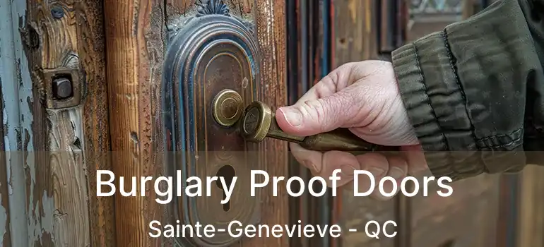  Burglary Proof Doors Sainte-Genevieve - QC