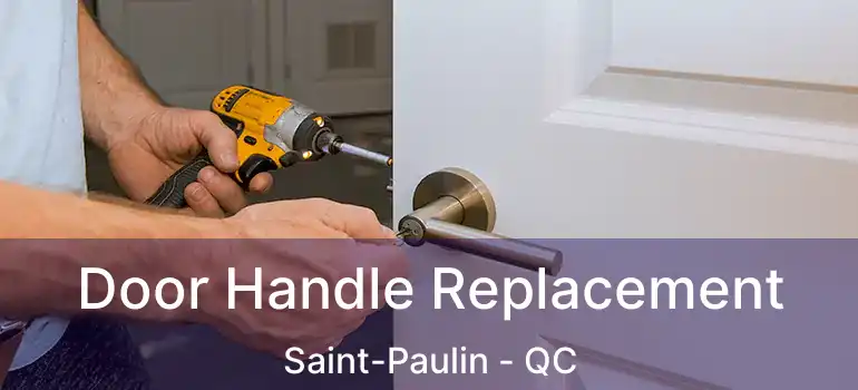  Door Handle Replacement Saint-Paulin - QC