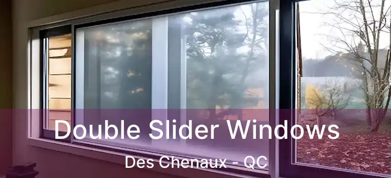  Double Slider Windows Des Chenaux - QC