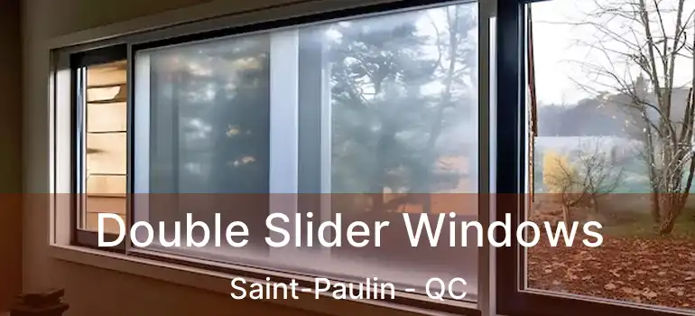  Double Slider Windows Saint-Paulin - QC