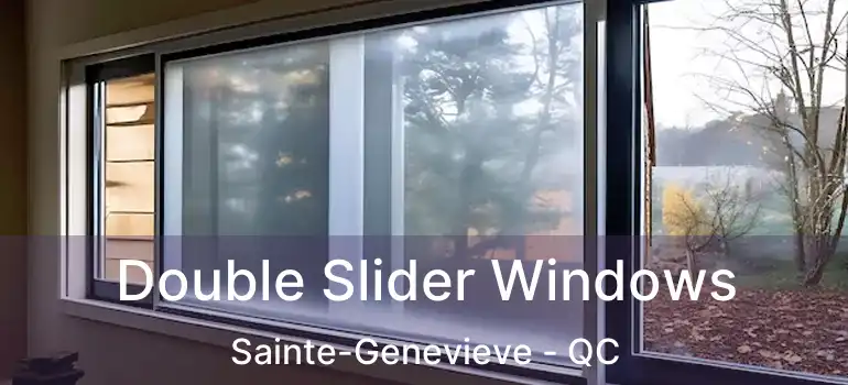  Double Slider Windows Sainte-Genevieve - QC