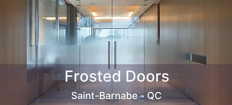  Frosted Doors Saint-Barnabe - QC