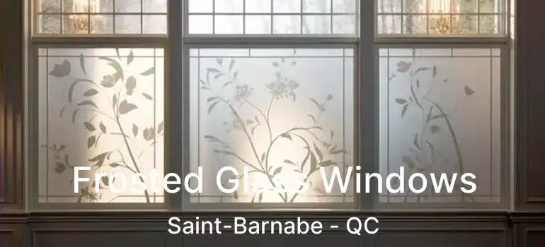  Frosted Glass Windows Saint-Barnabe - QC