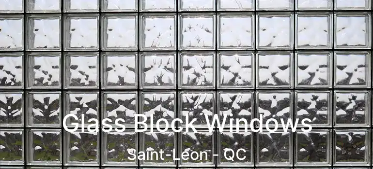  Glass Block Windows Saint-Leon - QC