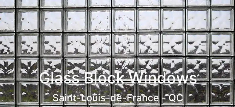  Glass Block Windows Saint-Louis-de-France - QC