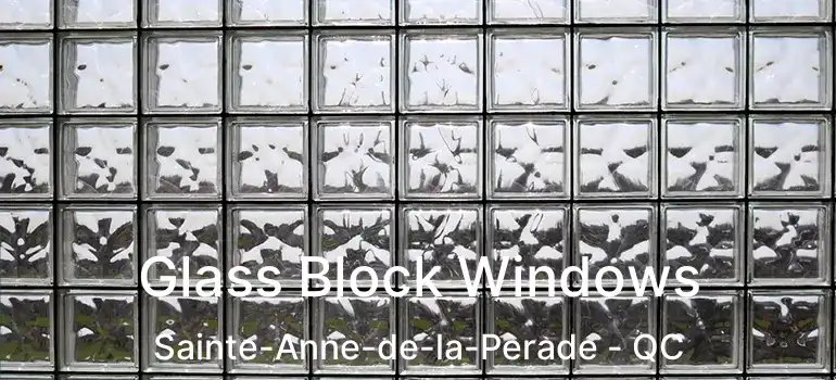  Glass Block Windows Sainte-Anne-de-la-Perade - QC