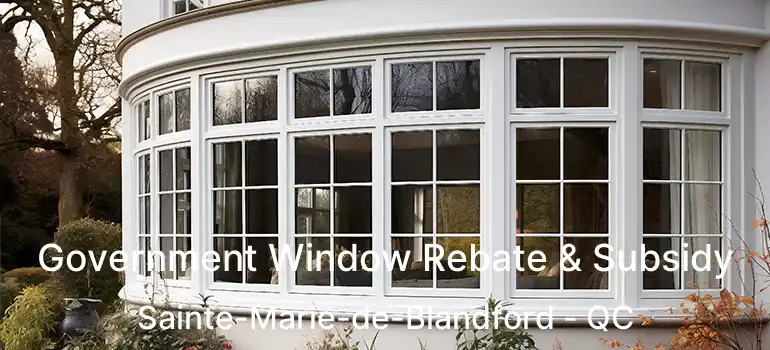  Government Window Rebate & Subsidy Sainte-Marie-de-Blandford - QC