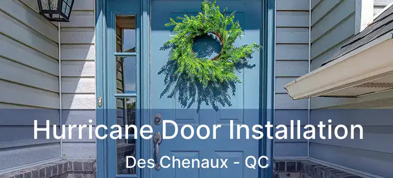  Hurricane Door Installation Des Chenaux - QC
