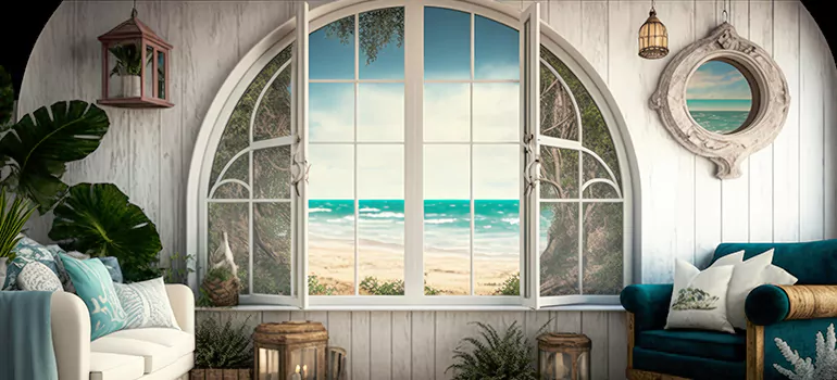 Interior Half-round Windows in Saint-Barnabe, QC
