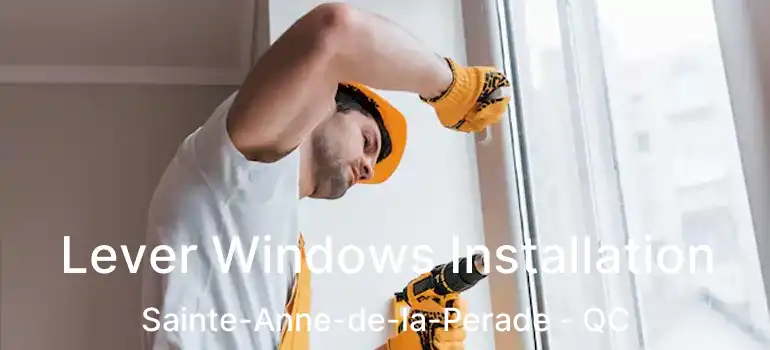  Lever Windows Installation Sainte-Anne-de-la-Perade - QC