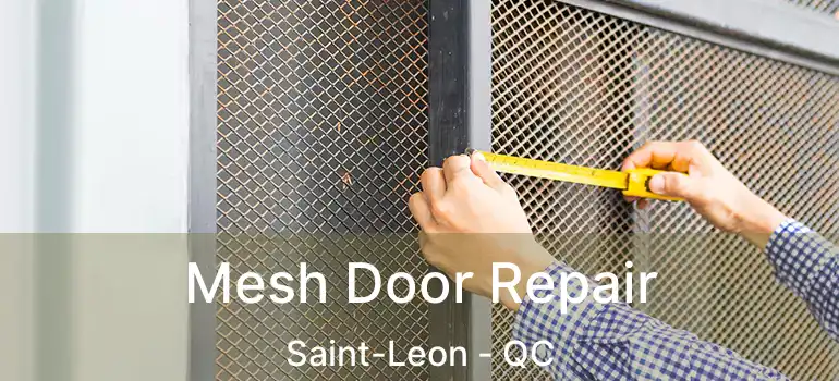  Mesh Door Repair Saint-Leon - QC