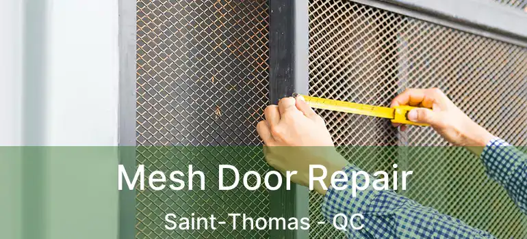 Mesh Door Repair Saint-Thomas - QC