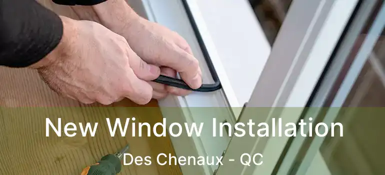  New Window Installation Des Chenaux - QC