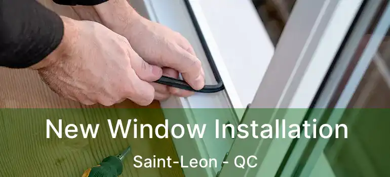  New Window Installation Saint-Leon - QC