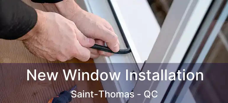  New Window Installation Saint-Thomas - QC