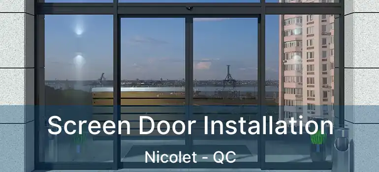  Screen Door Installation Nicolet - QC