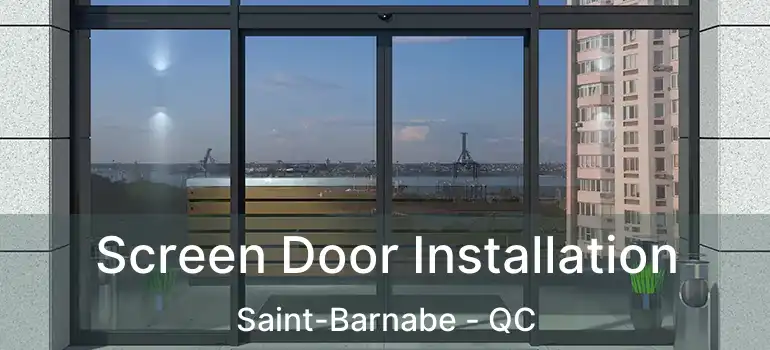  Screen Door Installation Saint-Barnabe - QC