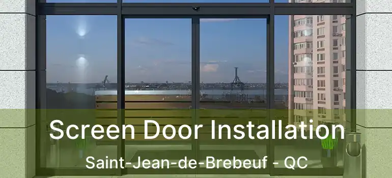  Screen Door Installation Saint-Jean-de-Brebeuf - QC