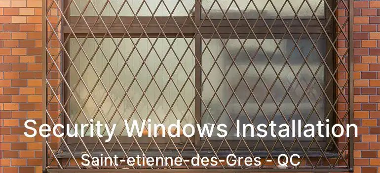  Security Windows Installation Saint-etienne-des-Gres - QC