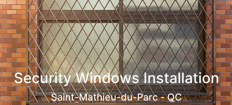  Security Windows Installation Saint-Mathieu-du-Parc - QC