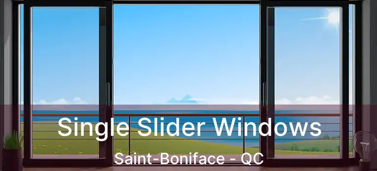  Single Slider Windows Saint-Boniface - QC