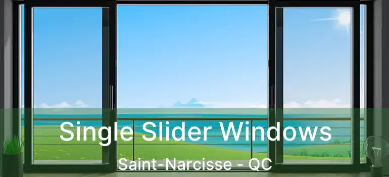  Single Slider Windows Saint-Narcisse - QC