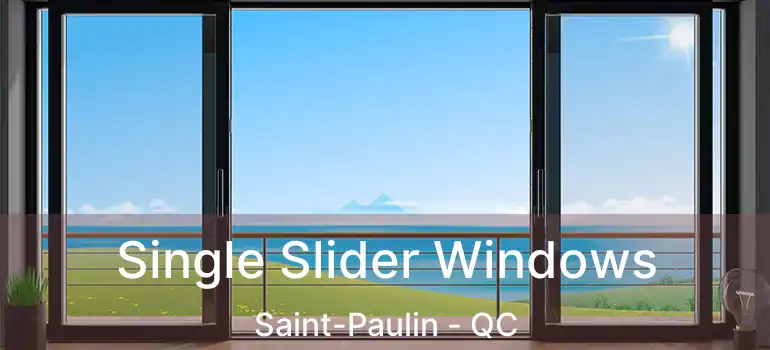  Single Slider Windows Saint-Paulin - QC