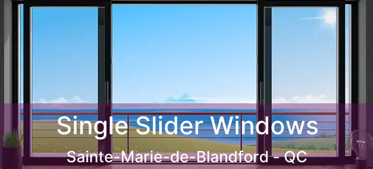  Single Slider Windows Sainte-Marie-de-Blandford - QC