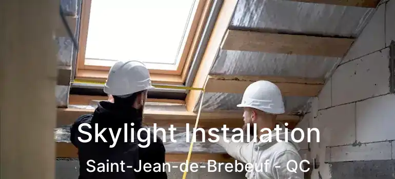  Skylight Installation Saint-Jean-de-Brebeuf - QC