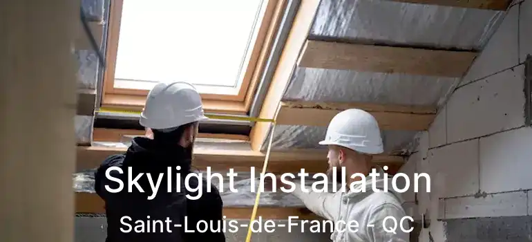  Skylight Installation Saint-Louis-de-France - QC