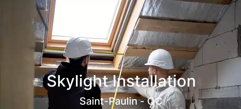  Skylight Installation Saint-Paulin - QC