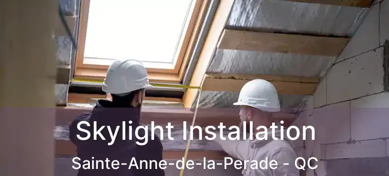  Skylight Installation Sainte-Anne-de-la-Perade - QC