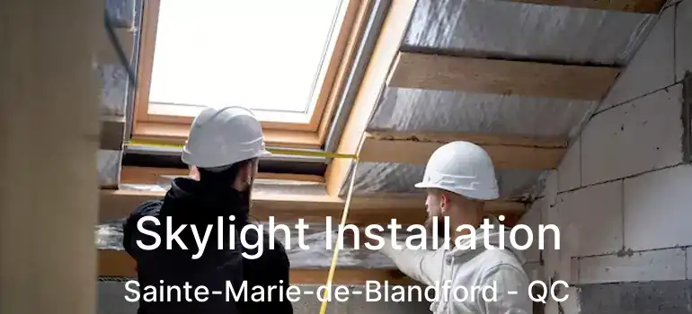  Skylight Installation Sainte-Marie-de-Blandford - QC