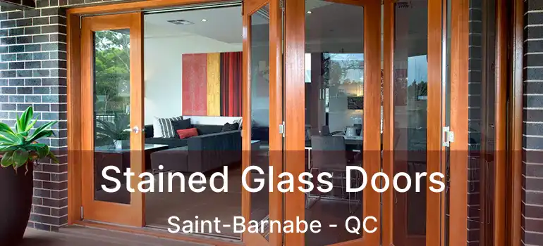  Stained Glass Doors Saint-Barnabe - QC
