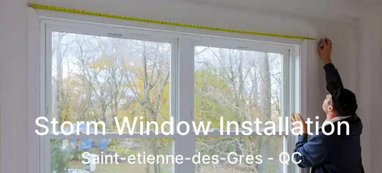  Storm Window Installation Saint-etienne-des-Gres - QC