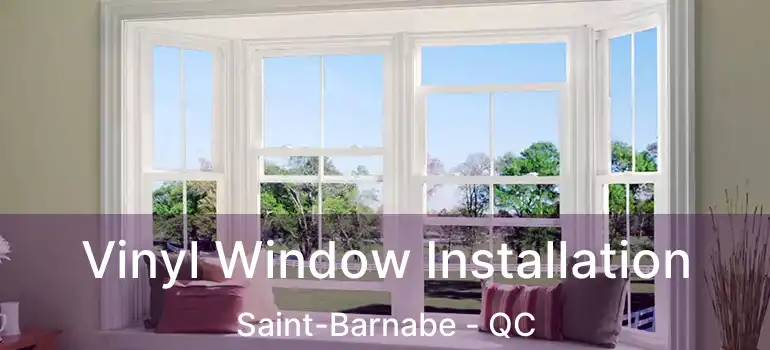  Vinyl Window Installation Saint-Barnabe - QC