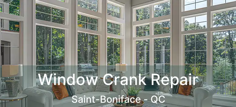  Window Crank Repair Saint-Boniface - QC