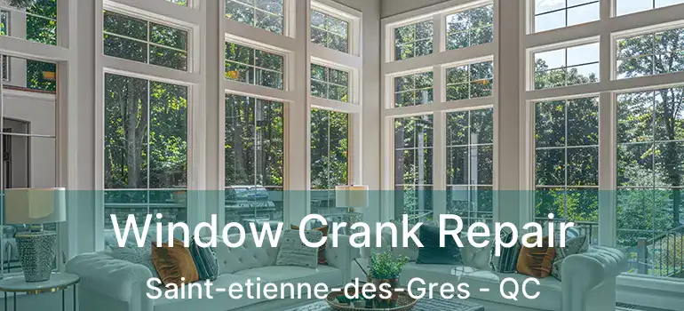  Window Crank Repair Saint-etienne-des-Gres - QC